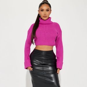 Saree sweater - Crop top